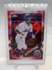 Francisco Lindor [Red] #309 Baseball Cards 2021 Topps Chrome Sapphire Prices