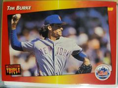 Tim Burke #14 Baseball Cards 1992 Panini Donruss Triple Play Prices
