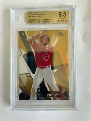 Mike Trout [Gold Refractor] #50 Baseball Cards 2018 Topps Finest Prices