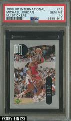 Michael Jordan #16 Basketball Cards 1998 Upper Deck International MJ Stickers Prices