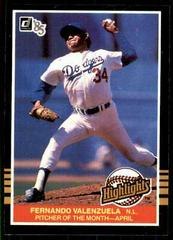 Fernando Valenzuela Baseball Cards 1985 Donruss Highlights Prices