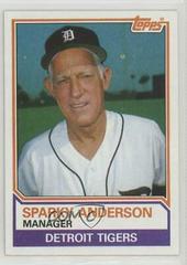 Sparky Anderson #666 Baseball Cards 1983 Topps Prices