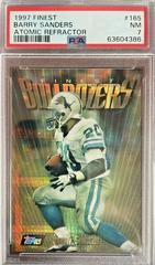 Barry Sanders [Atomic Refractor] #165 Football Cards 1997 Topps Finest Prices