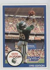 Keith Jackson [Blue] Football Cards 1990 Kenner Starting Lineup Prices