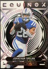 Jonathan Taylor [Red Electric Etch] #11 Football Cards 2023 Panini Obsidian Equinox Prices