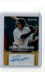 Izaac Pacheco [Gold] #AU-IZ Baseball Cards 2022 Panini Prizm Draft Picks Autographs Prices