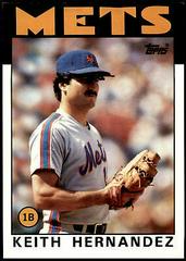 Keith Hernandez Baseball Cards 1986 Topps Super Prices