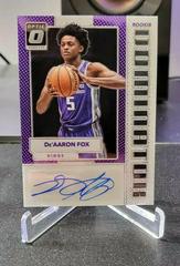 DE'Aaron Fox #RD-DAV Basketball Cards 2017 Panini Donruss Optic Rookie Dominator Signatures Prices