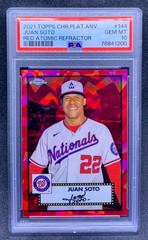 Juan Soto [SP Red Refractor] Baseball Cards 2021 Topps Chrome Prices