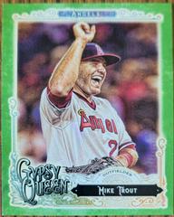 Mike Trout [Throwback Green] #200 Baseball Cards 2017 Topps Gypsy Queen Prices