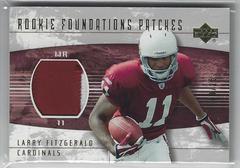 Larry Fitzgerald [Patch] #260-P Football Cards 2004 Upper Deck Foundations Prices
