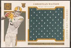 Christian Watson #SS-16 Football Cards 2022 Panini Encased Substantial Rookie Swatches Prices