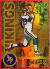 Randy Moss [Gold Refractor] #124 Football Cards 2000 Topps Finest Prices