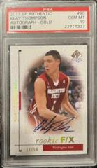 Klay Thompson [Autograph-Gold] #90 Basketball Cards 2011 SP Authentic Prices