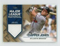 Chipper Jones [Gold] Baseball Cards 2022 Topps Major League Material Relics Prices