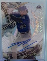 Nolan Arenado [Gold Rainbow Diffractor] #HT-NA Baseball Cards 2016 Topps High Tek Autograph Prices