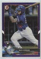 Alex Verdugo [Purple] #72 Baseball Cards 2018 Bowman Prices