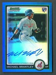 Michael Brantley [Blue Refractor Autograph] Baseball Cards 2010 Bowman Chrome Prices