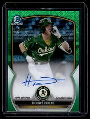 Henry Bolte [Green] #BMA-HB Baseball Cards 2023 Bowman Chrome Prospect Mega Box Autographs Prices