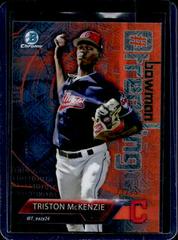 Triston McKenzie [Orange Refractor] #TM Baseball Cards 2018 Bowman Trending Prices