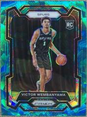 Victor Wembanyama [Teal Ice] #136 Basketball Cards 2023 Panini Prizm Prices