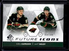 Kirill Kaprizov, Matt Boldy #FI-15 Hockey Cards 2022 SP Authentic Future Icons Prices