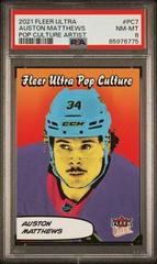 Auston Matthews [Artist Autograph] #PC-8 Hockey Cards 2021 Ultra Pop Culture Prices