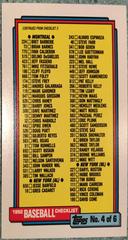 Checklist 4 #527 Baseball Cards 1992 Topps Prices