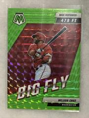 Nelson Cruz [Green Fluorescent] #BF-9 Baseball Cards 2022 Panini Mosaic Big Fly Prices