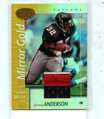 Jamal Anderson [Mirror Gold Jersey] #4 Football Cards 2002 Leaf Certified Prices