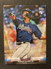 Ronald Acuna Jr. [Gold] Baseball Cards 2018 Topps Update Salute Prices