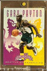 Gary Payton [Purple & Gold] #91 Basketball Cards 2012 Panini Crusade Prizm Prices
