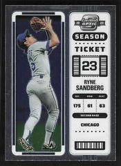Ryne Sandberg Baseball Cards 2023 Panini Chronicles Contenders Optic Prices