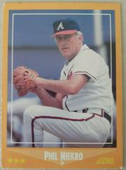 Phil Niekro #555 Baseball Cards 1988 Score Prices
