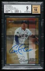Carlos Correa [Gold Refractor] Baseball Cards 2016 Topps Finest Autographs Prices