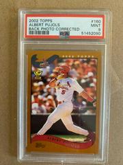 Albert Pujols [Back Photo Corrected] #160 Baseball Cards 2002 Topps Prices