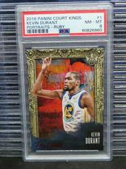 Kevin Durant [Ruby] #1 Basketball Cards 2018 Panini Court Kings Portraits Prices