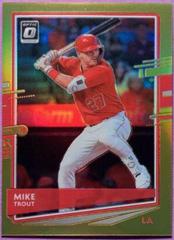 Mike Trout [Gold] Baseball Cards 2020 Panini Donruss Optic Prices