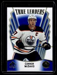 Connor McDavid [Blue] Hockey Cards 2021 SP Authentic True Leaders Prices