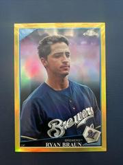 Ryan Braun [Gold Refractor] #75 Baseball Cards 2009 Topps Chrome Prices