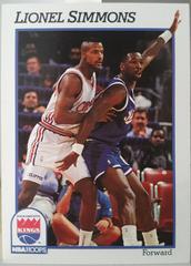 Lionel Simmons Basketball Cards 1991 Hoops Prices