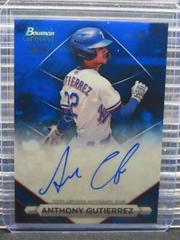 Anthony Gutierrez [Blue] Baseball Cards 2023 Bowman Sterling Prospect Autograph Prices