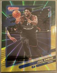 Joel Embiid [Green Laser] Basketball Cards 2021 Panini Donruss Prices