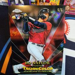 Bo Naylor [Red] Baseball Cards 2023 Topps Chrome in Technicolor Prices