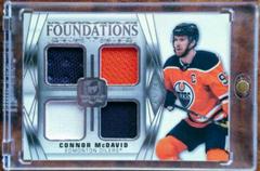 Connor McDavid [Patch] #F-CM Hockey Cards 2020 Upper Deck The Cup Foundations Quad Jersey Prices