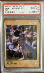 Sandy Alomar Jr. [Bio] #42 Baseball Cards 1988 Star Silver Edition Prices