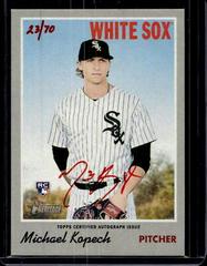 Michael Kopech [Red Ink] #MKO Baseball Cards 2019 Topps Heritage Real One Autographs Prices
