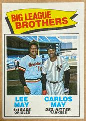 Big League Brothers [L. May, C. May] Baseball Cards 1977 Topps Prices