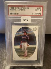 Reggie Jackson Baseball Cards 1986 O Pee Chee Stickers Prices