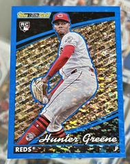 Hunter Greene [Blue] #BG-17 Baseball Cards 2022 Topps Update Black Gold Prices